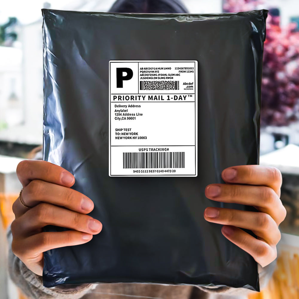 Pollysells 24x24 Black Poly Mailers – Extra Large Self Seal Shipping Bags for Clothing & Non-Fragile Items, Waterproof Tear Resistant Mailing Bags for Bulk Shipping & Small Business Supplies