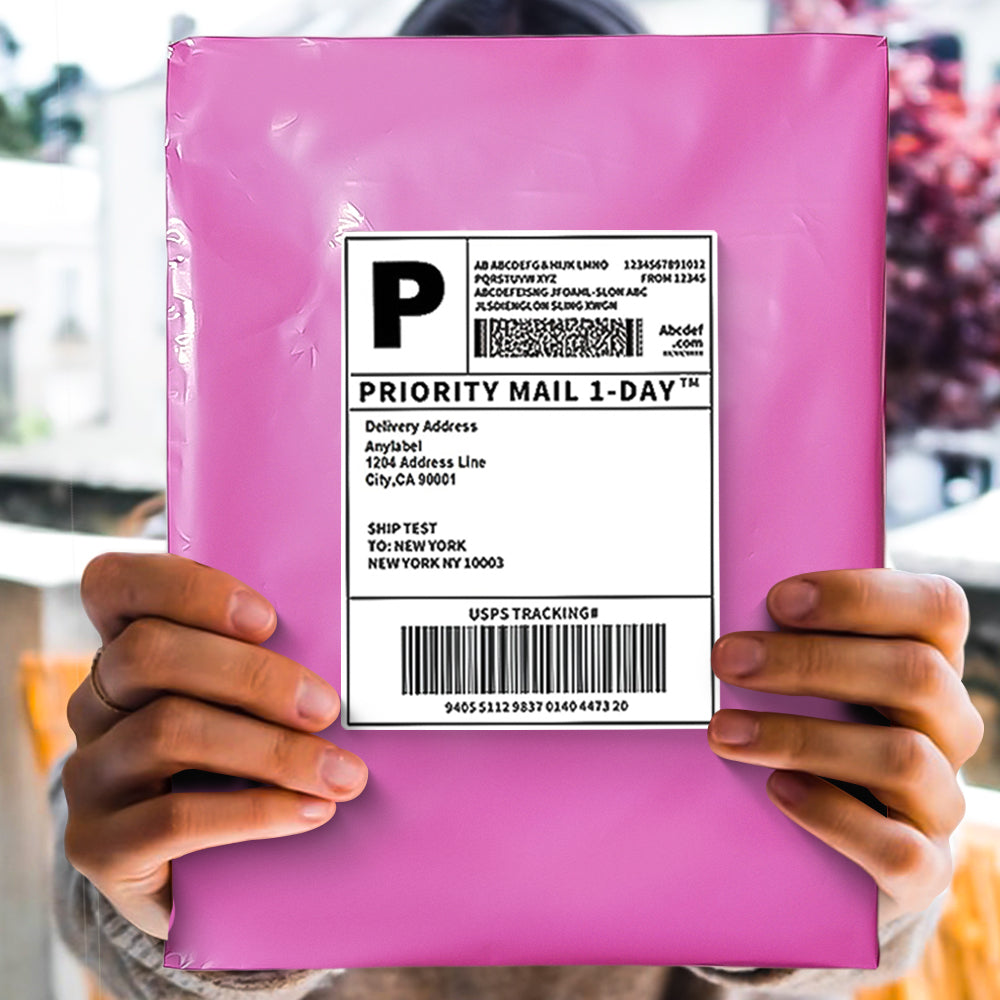 Pollysells 19x24 Pink Poly Mailers – Extra Large Durable Self Seal Shipping Bags for Bulk Clothing & Oversized Non-Fragile Items, Waterproof Heavy Duty Poly Shipping Bags for Small Business