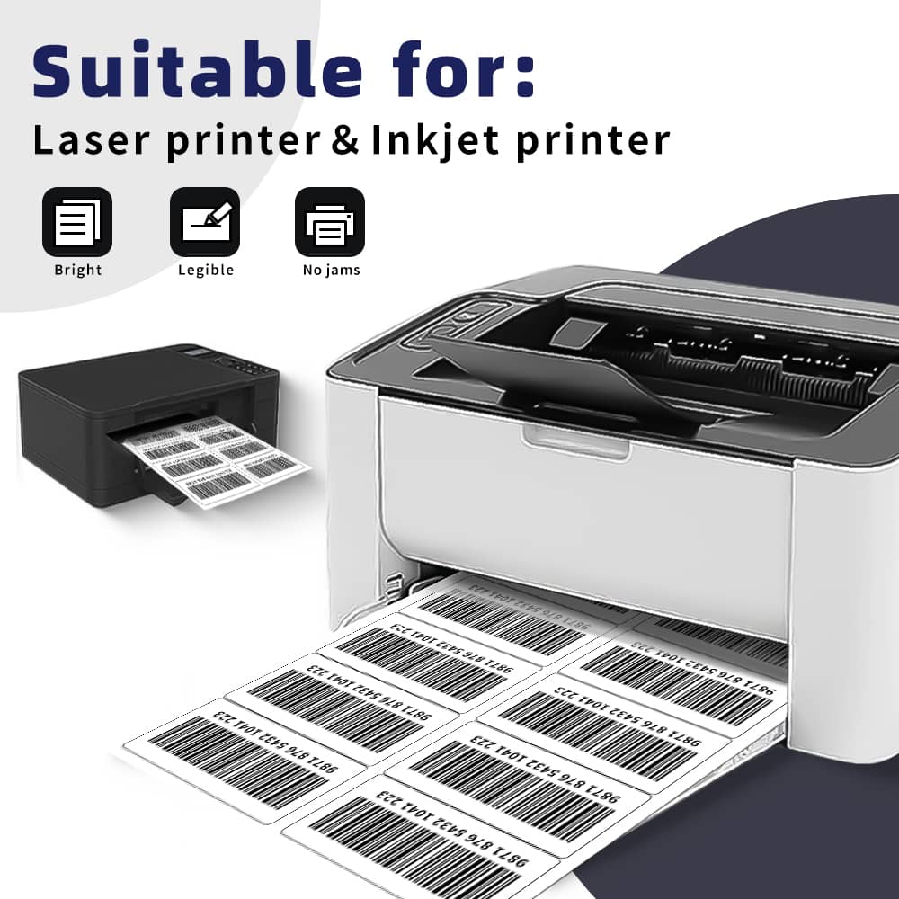 2"x4" Self Adhesive Shipping Labels, 10UP, 10 Labels per Sheet