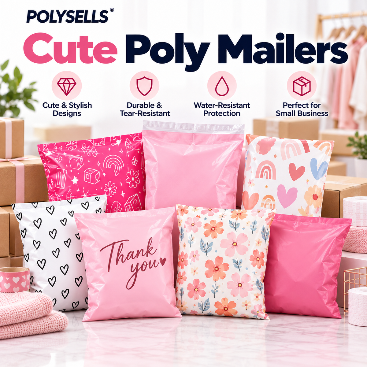 Cute Poly Mailers