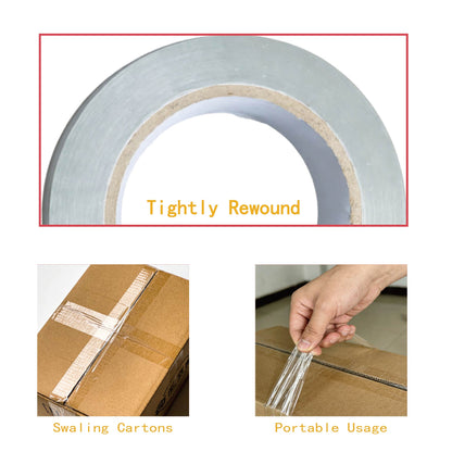 Polysells Clear Packing Tape, 2.0mils, 1.88" Width, 110 Yards Sealing Tape