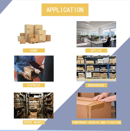 Polysells Tan Packing Tape, 2.0mils, 1.88" Width, 110 Yards Sealing Tape
