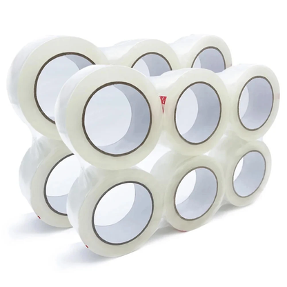 Polysells Clear Packing Tape, 2.0mils, 1.88" Width, 110 Yards Sealing Tape