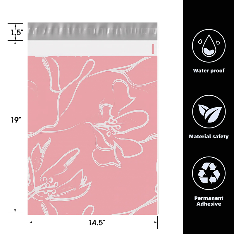 Polysells Cute Colorful Pattern Poly Mailers for Small Business – Decorative Waterproof Shipping Bags for Clothing, Boutique & Apparel Packaging