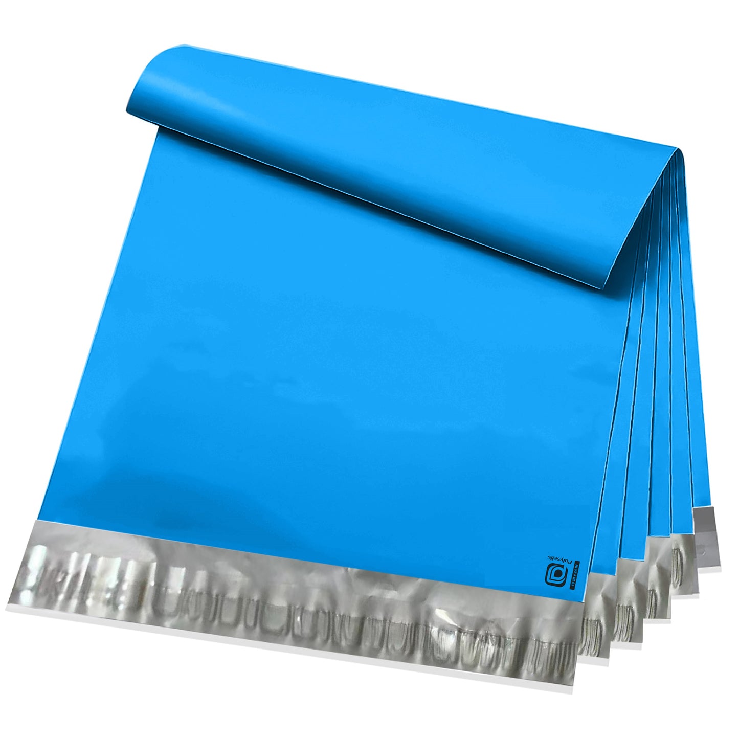 Pollysells 19x24 Blue Poly Mailers – Extra Large Durable Self Seal Shipping Bags for Bulk Clothing & Oversized Non-Fragile Items, Waterproof Heavy Duty Poly Shipping Bags for Small Business