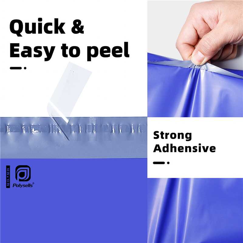 Polysells 10x13 Purple Poly Mailers – Self Seal Shipping Bags for Clothing & Non-Fragile Items, Waterproof Tear Resistant Mailing Bags for Small Business Shipping Supplies