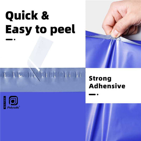 Polysells 10x13 Purple Poly Mailers – Self Seal Shipping Bags for Clothing & Non-Fragile Items, Waterproof Tear Resistant Mailing Bags for Small Business Shipping Supplies