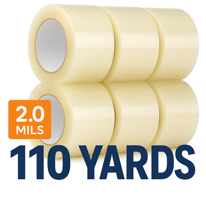 2.0mils 1.88" Width Packing Tape, 110 Yards Sealing Tape