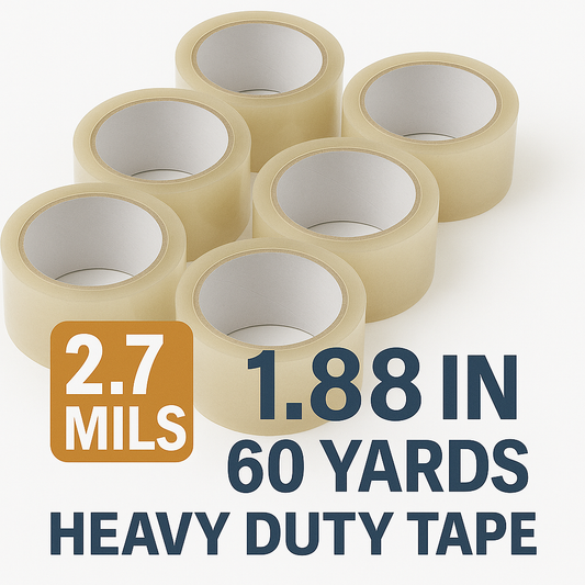 2.7mils 1.88" Width Heavy Duty Packing Tape, 60 Yards Sealing Tape