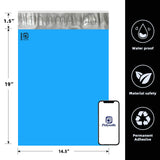 Polysells 14.5x19 Blue Poly Mailers – Large Self Seal Shipping Bags for Clothing & Non-Fragile Items, Opaque Waterproof Tear Resistant Poly Mailing Bags for Small Business Orders