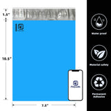 Polysells 7.5x10.5 Blue Poly Mailers – Self Seal Shipping Bags for Small Clothing & Non-Fragile Items, Waterproof Tear Resistant Mailing Bags for Small Business Shipping Supplies