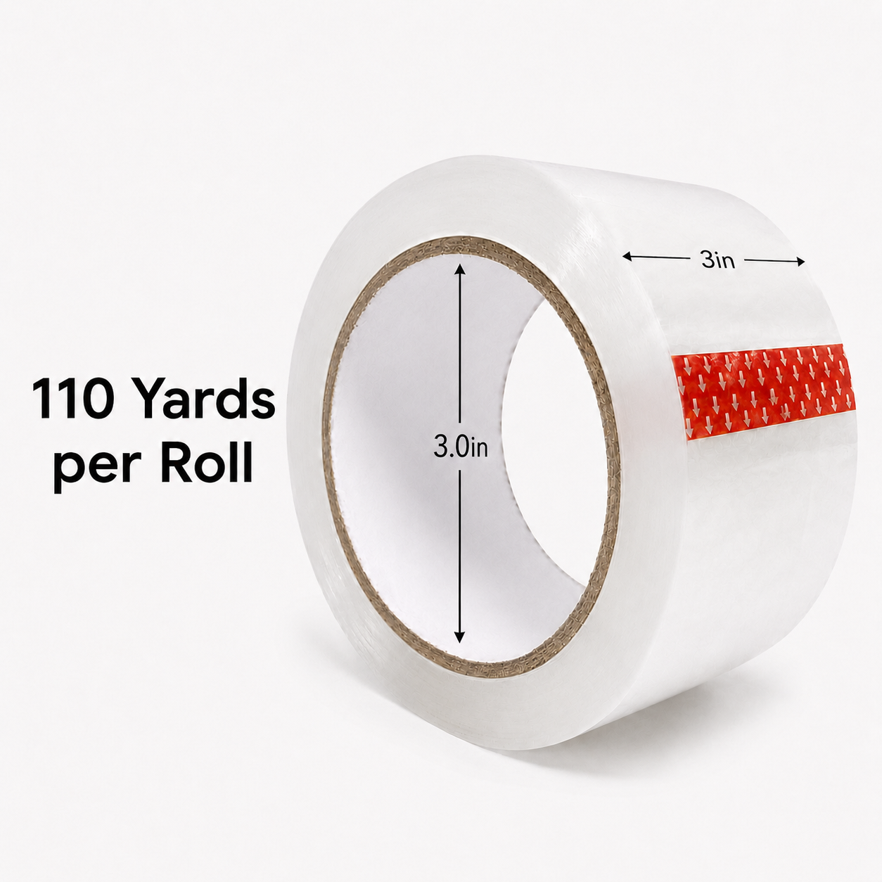 Polysells Packing Tape, 2.0mils, 3.00" Width, 110 Yards Sealing Tape