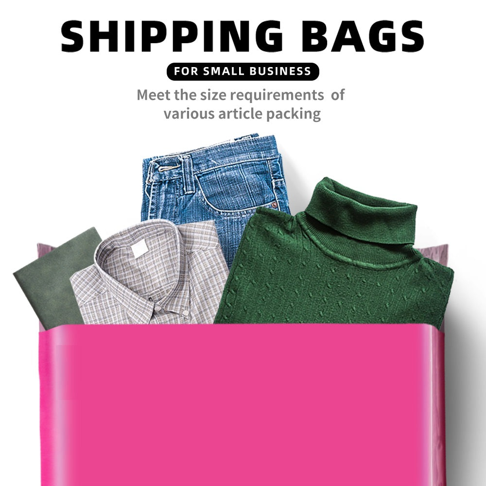 Polysells 9x12 PInk Poly Mailers – Self Seal Shipping Bags for Clothing & Non-Fragile Items, Waterproof Tear Resistant Mailing Bags for Small Business Shipping Supplies