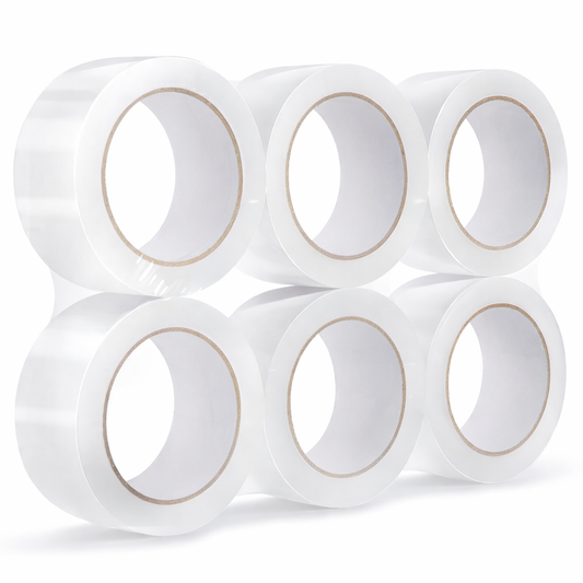 Polysells Clear Packing Tape, 2.0mils, 1.88" Width, 110 Yards Sealing Tape