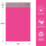 Polysells 7.5x10.5 Pink Poly Mailers – Self Seal Shipping Bags for Small Clothing & Non-Fragile Items, Waterproof Tear Resistant Mailing Bags for Small Business Shipping Supplies