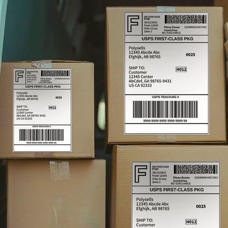 8.5" x 11" Self Adhesive Full Sheet Shipping Labels, 1UP