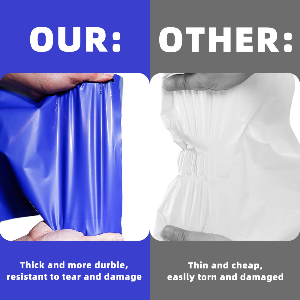 Polysells 10x13 Purple Poly Mailers – Self Seal Shipping Bags for Clothing & Non-Fragile Items, Waterproof Tear Resistant Mailing Bags for Small Business Shipping Supplies