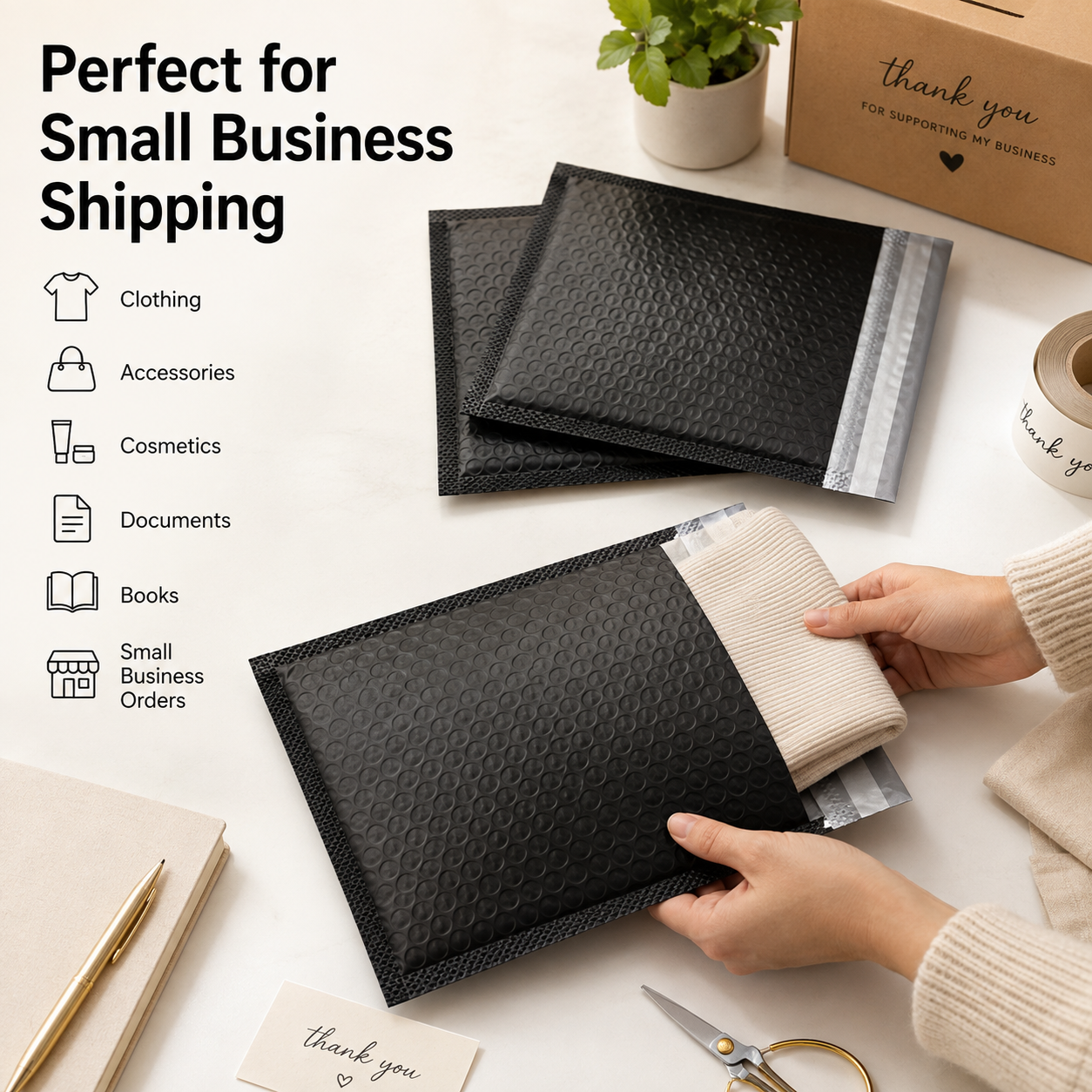 Poly Bubble Mailers – Self Seal Padded Shipping Envelopes