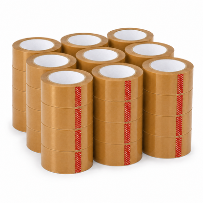 Polysells Tan Packing Tape, 2.0mils, 1.88" Width, 110 Yards Sealing Tape