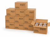 Polysells Tan Packing Tape, 2.0mils, 1.88" Width, 110 Yards Sealing Tape