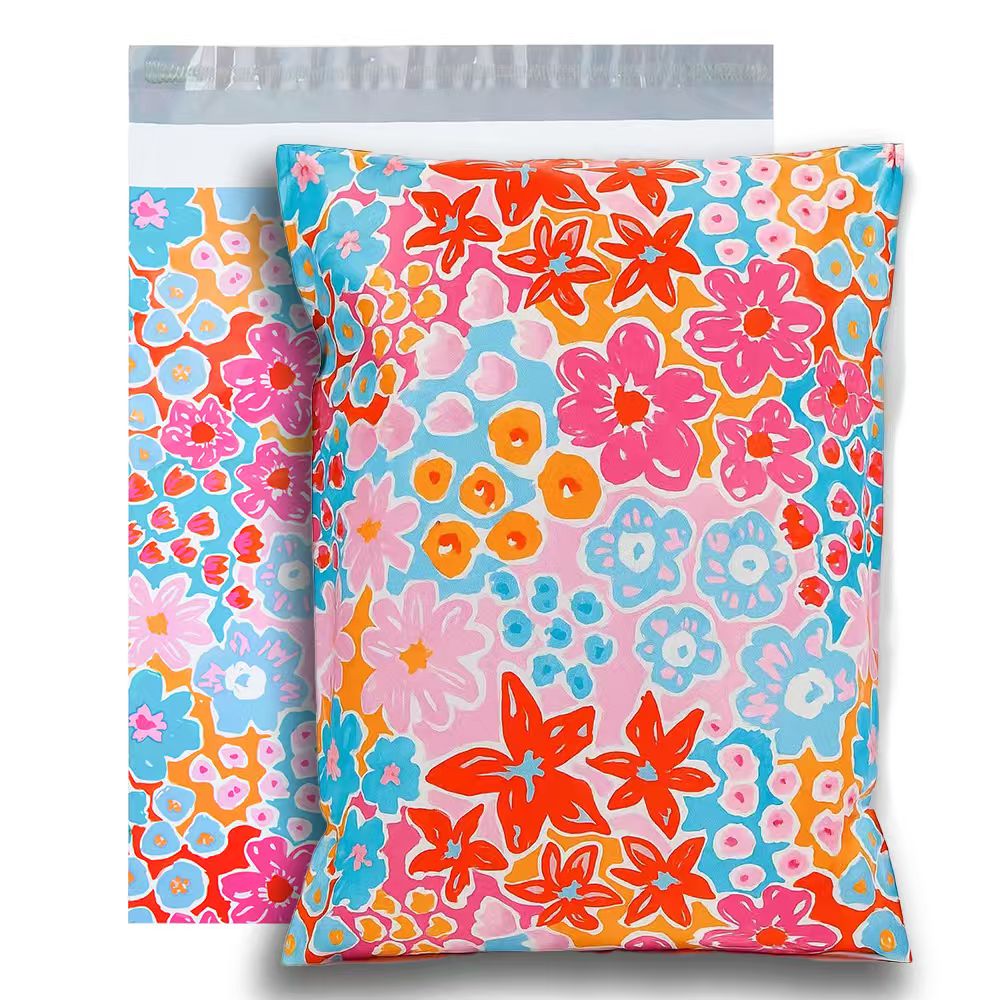 Polysells Cute Colorful Pattern Poly Mailers for Small Business – Decorative Waterproof Shipping Bags for Clothing, Boutique & Apparel Packaging