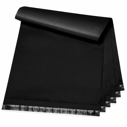 Pollysells 24x36 Black Poly Mailers – Extra Large Self Seal Shipping Bags for Clothing & Non-Fragile Items, Waterproof Tear Resistant Mailing Bags for Bulk Shipping & Small Business Supplies