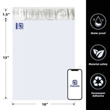 Polysells 12x15.5 Premium White Poly Mailers, Self Seal Shipping Bags for Clothing & Non-Fragile Items – Waterproof Tear Resistant Mailing Bags for Small Business Shipping Supplies