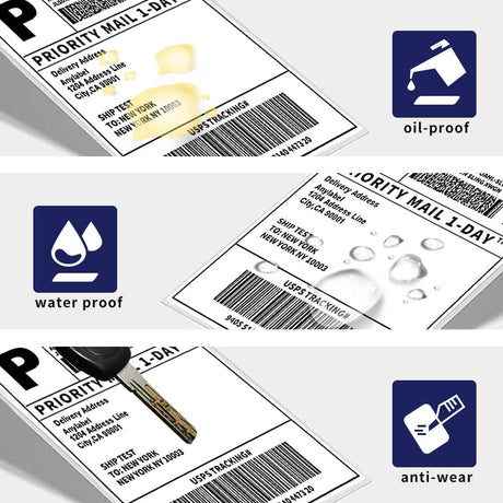 Polysells 4x6 Fanfold Thermal Shipping Labels – Compatible with Rollo & Zebra