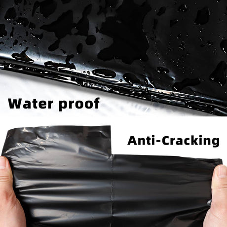 Polysells 10x13 Black Poly Mailers – Self Seal Shipping Bags for Clothing & Non-Fragile Items, Waterproof Tear Resistant Mailing Bags for Small Business Shipping Supplies