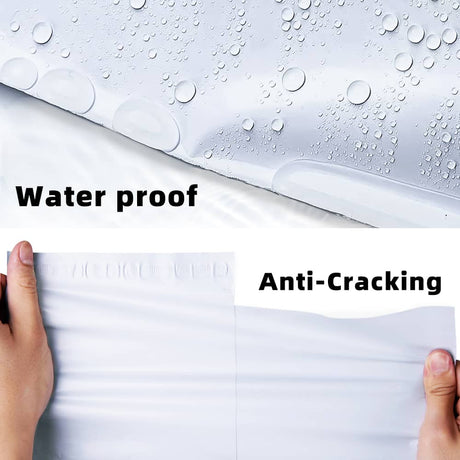 Polysells 14.5x19 White Poly Mailers – Large Self Seal Shipping Bags for Clothing & Non-Fragile Items, Opaque Waterproof Tear Resistant Poly Mailing Bags for Small Business Orders