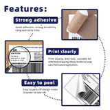 3-1/3"x4" Self Adhesive Shipping Labels, 6UP, 6 Labels per Sheet