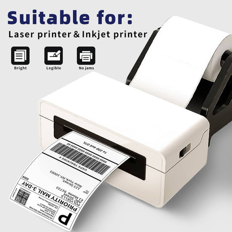 Polysells 4x6 Direct Thermal Labels Roll – Compatible with Rollo, Zebra, MUNBYN