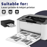 3-1/3"x4" Self Adhesive Shipping Labels, 6UP, 6 Labels per Sheet