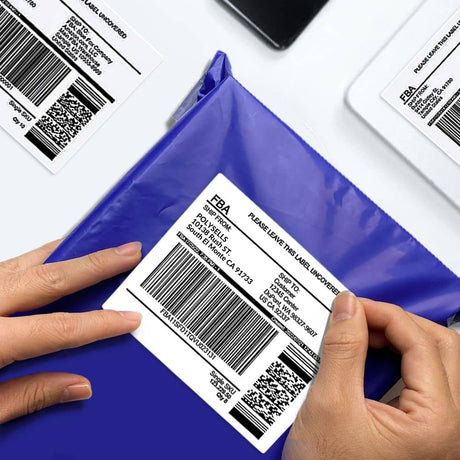 3-1/3"x4" Self Adhesive Shipping Labels, 6UP, 6 Labels per Sheet