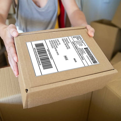 Half Sheet Shipping Labels, White 3.5 x 5 Inches