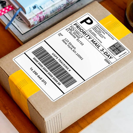 Polysells 4x6 Direct Thermal Labels Roll – Compatible with Rollo, Zebra, MUNBYN