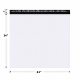 Pollysells 24x24 White Poly Mailers – Extra Large Self Seal Shipping Bags for Clothing & Non-Fragile Items, Waterproof Tear Resistant Mailing Bags for Bulk Shipping & Small Business Supplies