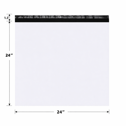 Pollysells 24x24 White Poly Mailers – Extra Large Self Seal Shipping Bags for Clothing & Non-Fragile Items, Waterproof Tear Resistant Mailing Bags for Bulk Shipping & Small Business Supplies