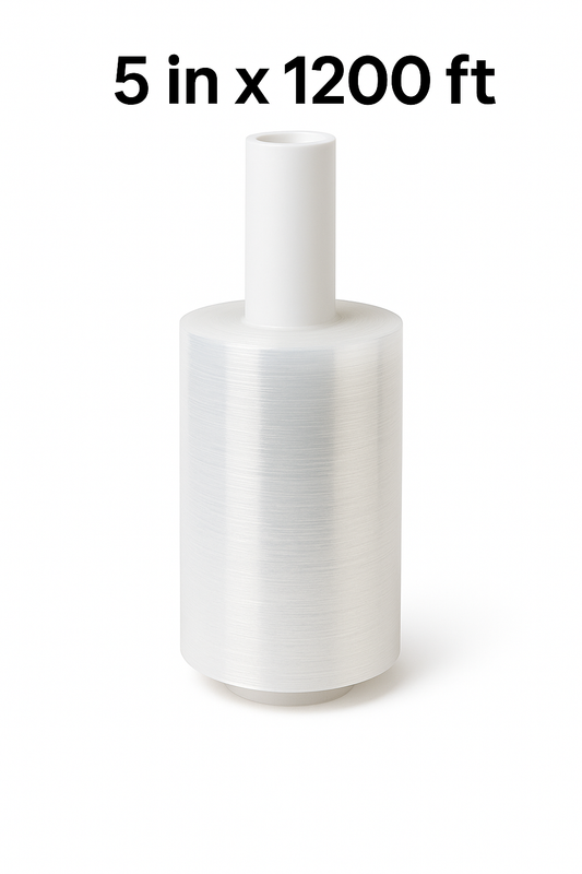 5inx1200ft Stretch Film, Mini Stretch Wrap with Handle
