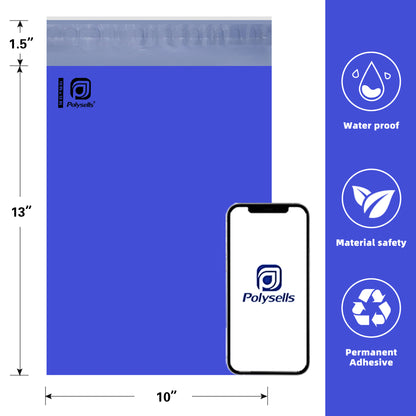 Polysells 10x13 Purple Poly Mailers – Self Seal Shipping Bags for Clothing & Non-Fragile Items, Waterproof Tear Resistant Mailing Bags for Small Business Shipping Supplies